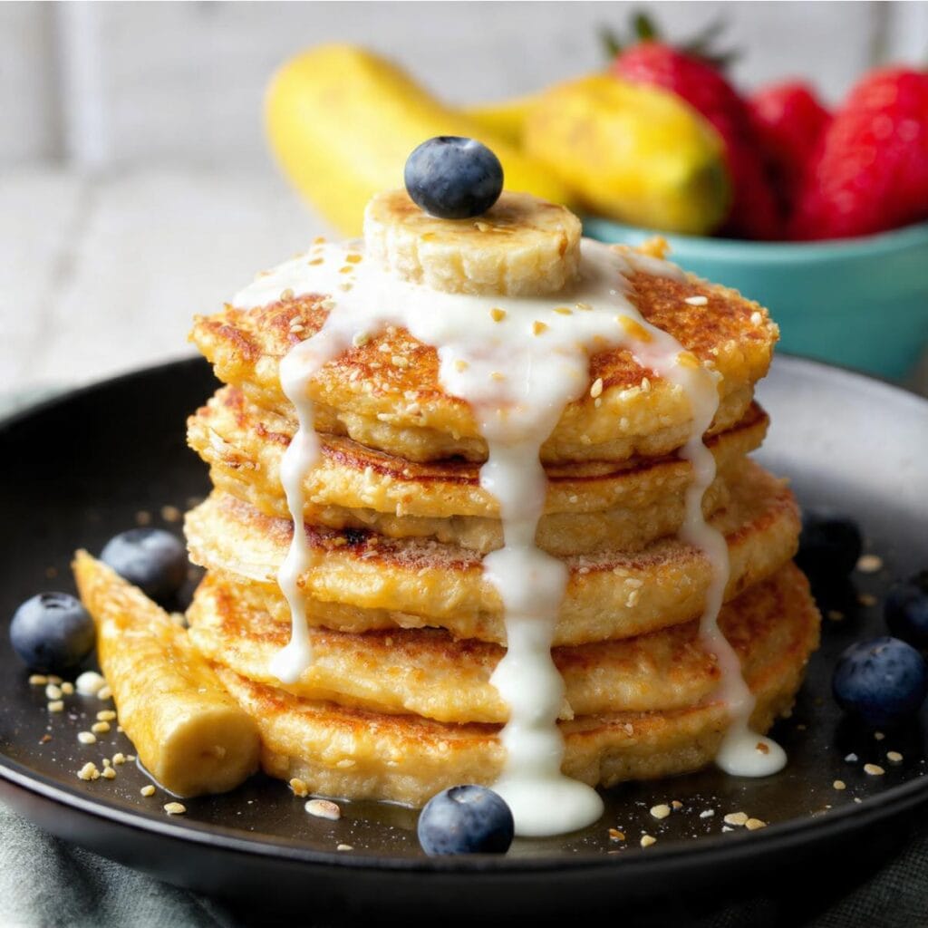 Banana Oat Pancakes