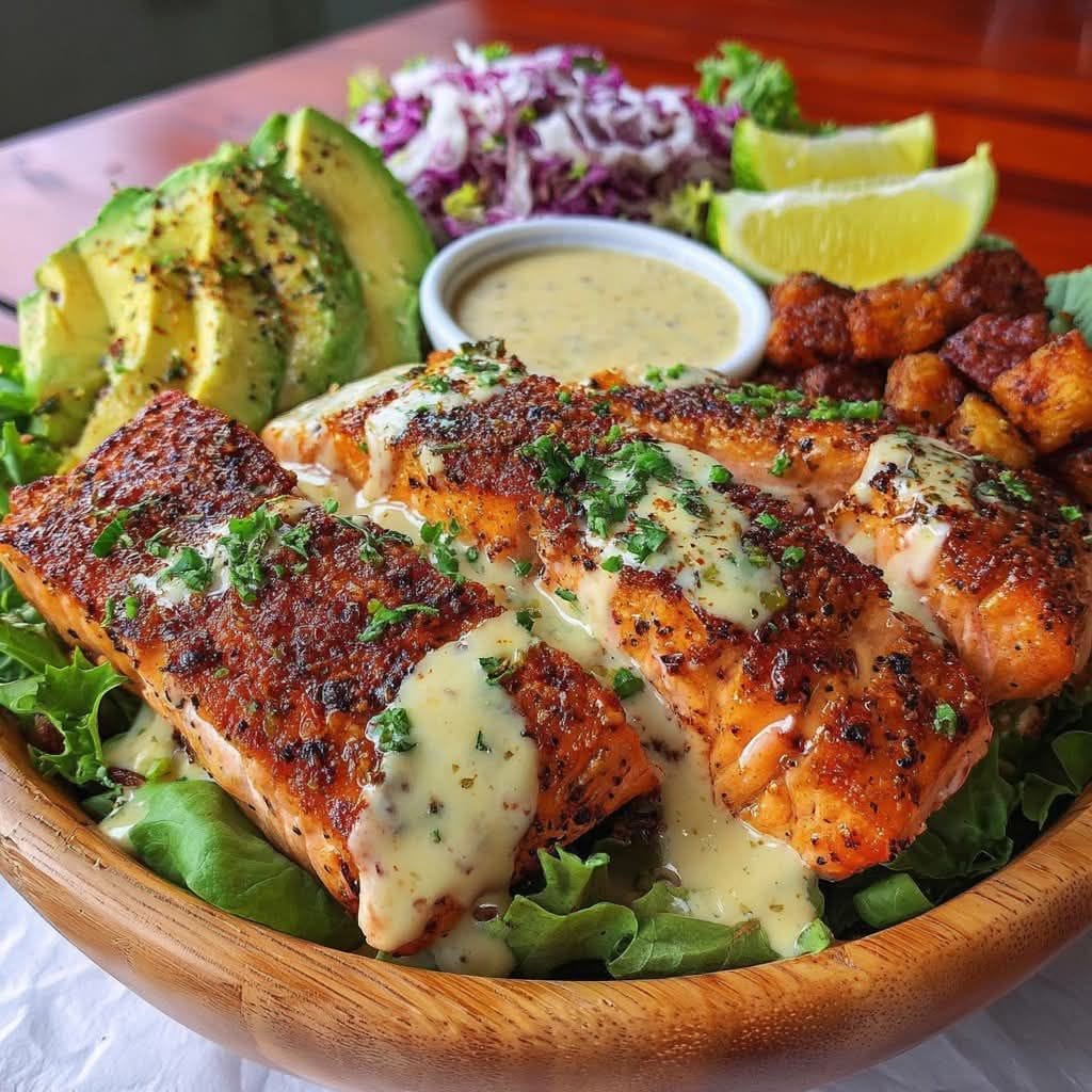 Blackened Salmon Bowls: A Vibrant High-Protein Meal
