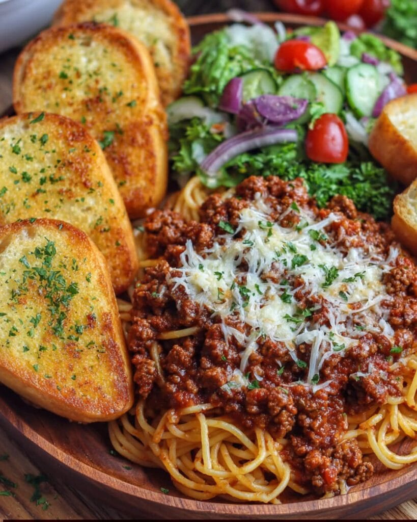 Hearty Spaghetti Platter: The Ultimate Family Comfort Dinner