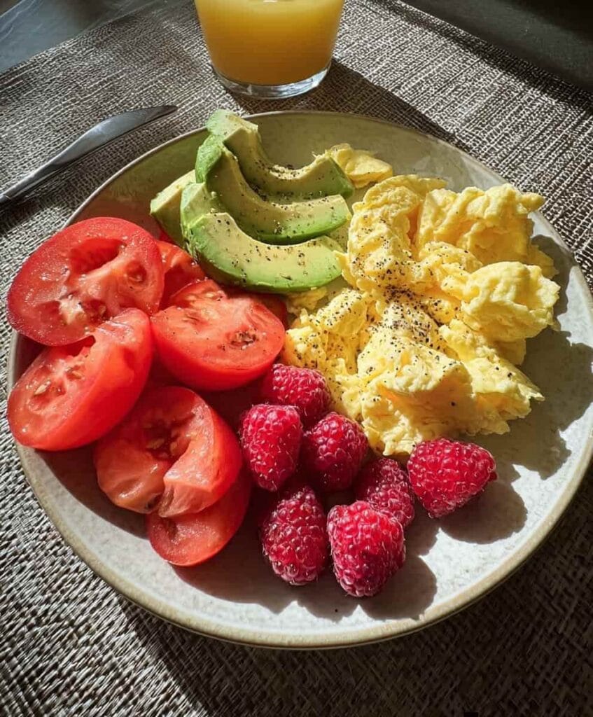 Light & Bright Scrambled Egg Breakfast Plate