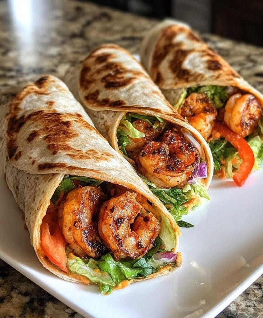 Spicy Shrimp Wraps