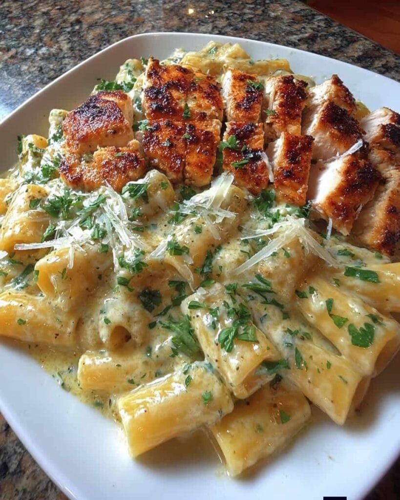 Creamy Parmesan Chicken Rigatoni
