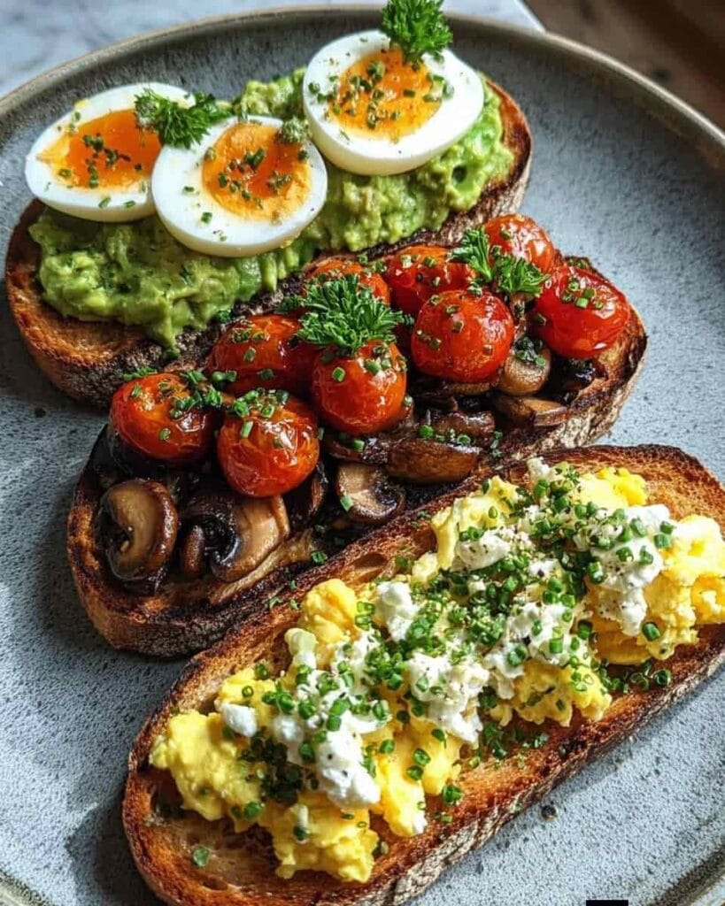 Gourmet Toast Trio: The Ultimate Artisan Transformation for a High-Protein Luxury Breakfast