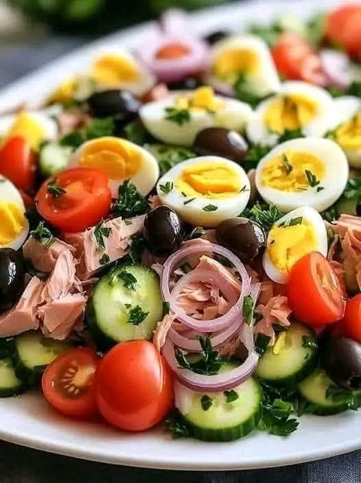 Protein-Packed Tuna and Hard-Boiled Egg Salad